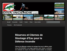 Tablet Screenshot of diva-incendie.com